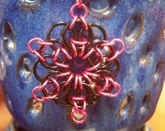 Celtic Visions Star, key chain/pendant/ornament, chainmaille