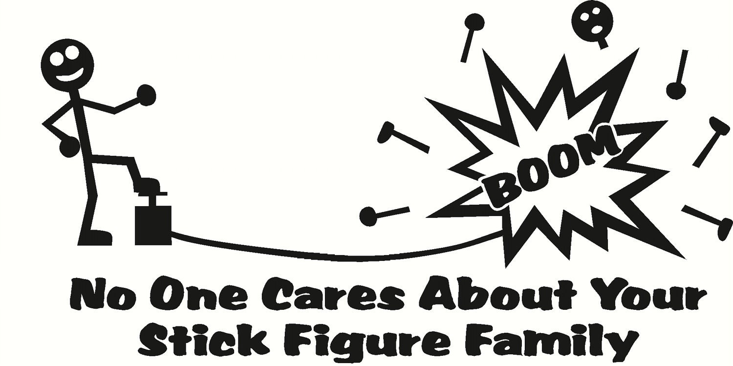 Items similar to Funny family stick figure family. on Etsy