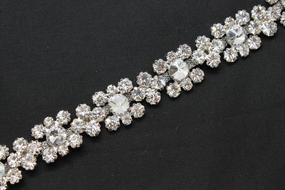 LG-368 fashion bridal costume applique diamante rhinestone