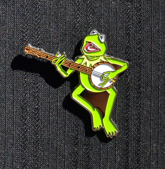Kermit on the Banjo by LotRatPins on Etsy