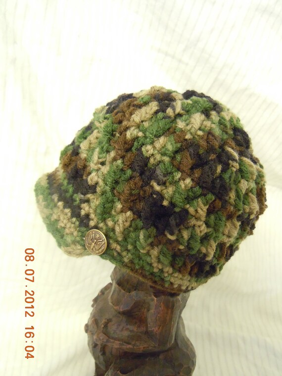 Camo Newsboy Hat