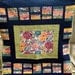Navy, Orange, Green, Pink, Teal, Floral, Poka Dot Throw, Lap Quilt