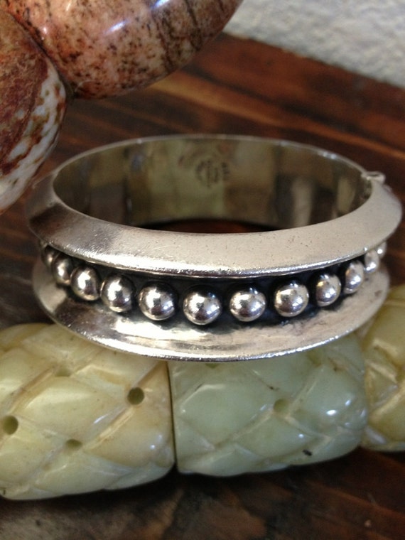 Vintage 925 Mexican Silver Bracelet by Vintageimagine on Etsy