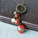 Red & Bronze Lampwork and Glass Bead Necklace UK Seller