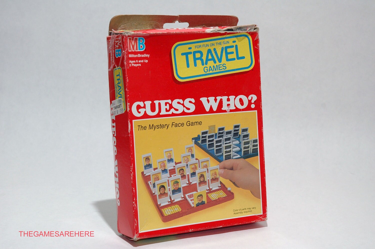 Guess Who Travel Edition Mystery face game from Milton Bradley