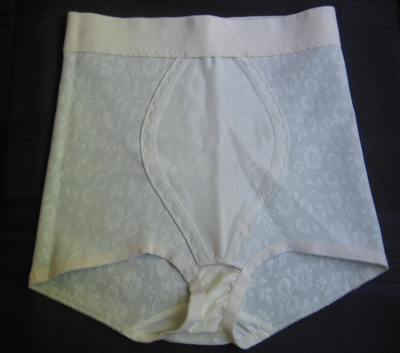 Vintage Playtex 18 Hour Girdle Panty Brief High Waist Brocade 6562