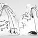 Travel lingerie bags - white sheep