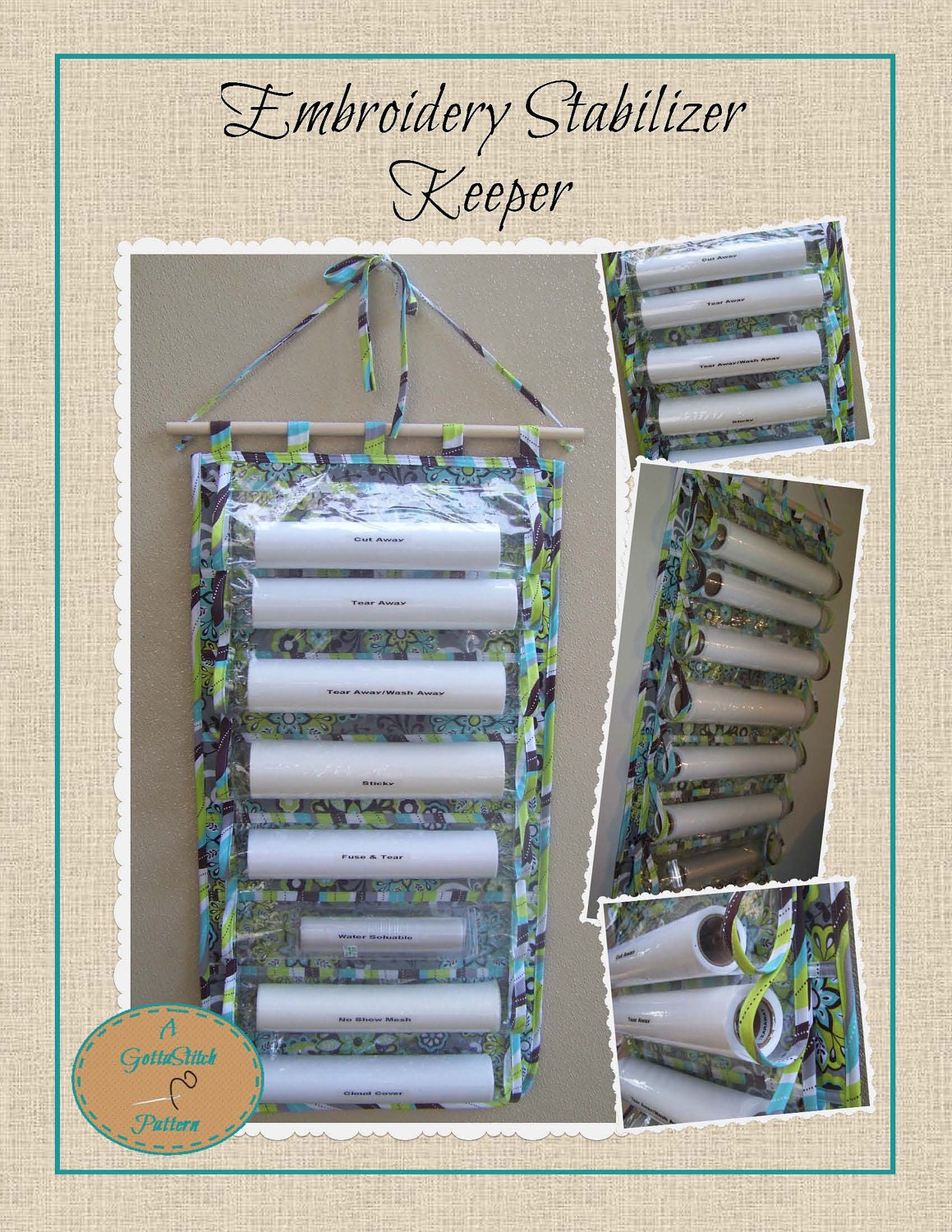 Download Embroidery Stabilizer Keeper Pattern Instant Download