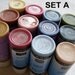RESERVED-SALLY- 12 Warm Colors Acrylic Paints, LOT A Duncan opaque, Re-Purposed colors, 1oz tubes, art craft & ceramic