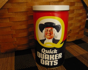 Quick Quaker Oats Tin 1982 Limited Edition English and French
