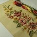 Tramme Preworked Needlepoint Canvas Kit Flowers with wool yarn