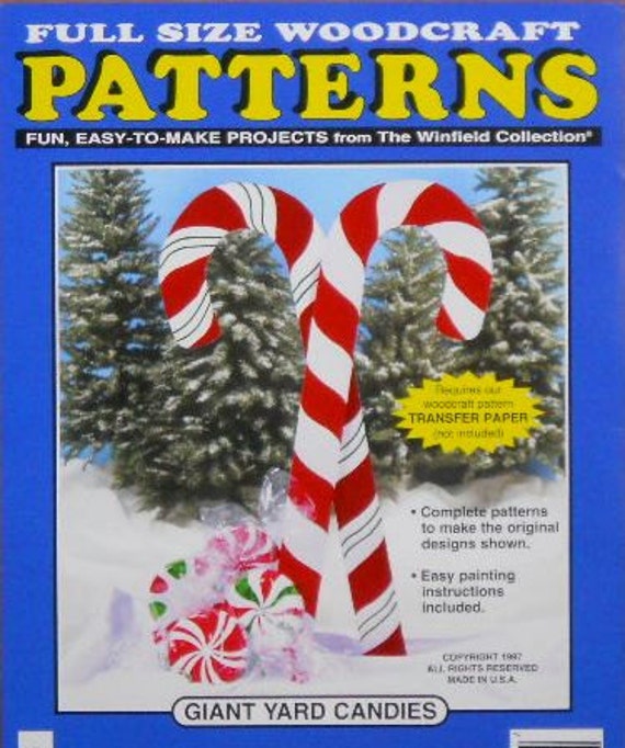 Giant Yard Candies Wood Craft Pattern