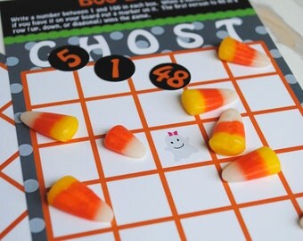 Printable Boo Halloween Bingo Game Set - Instant Download - Kids Halloween Party - Classroom Halloween Party