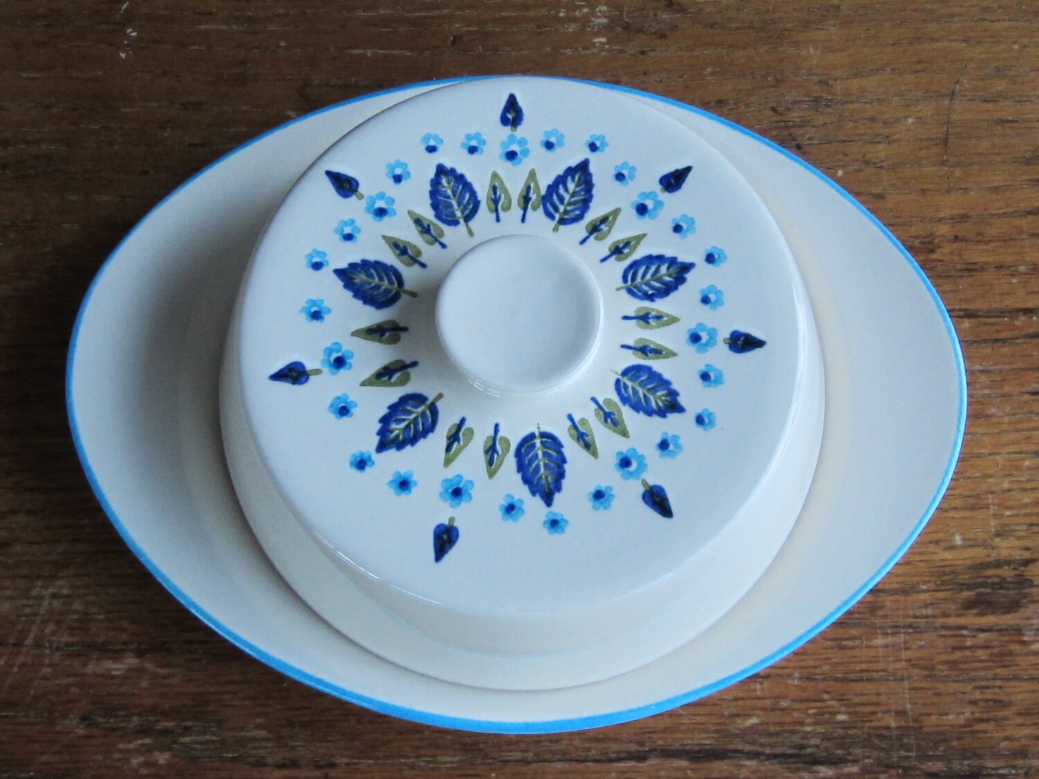 Swiss Alpine Vintage Butter Dish