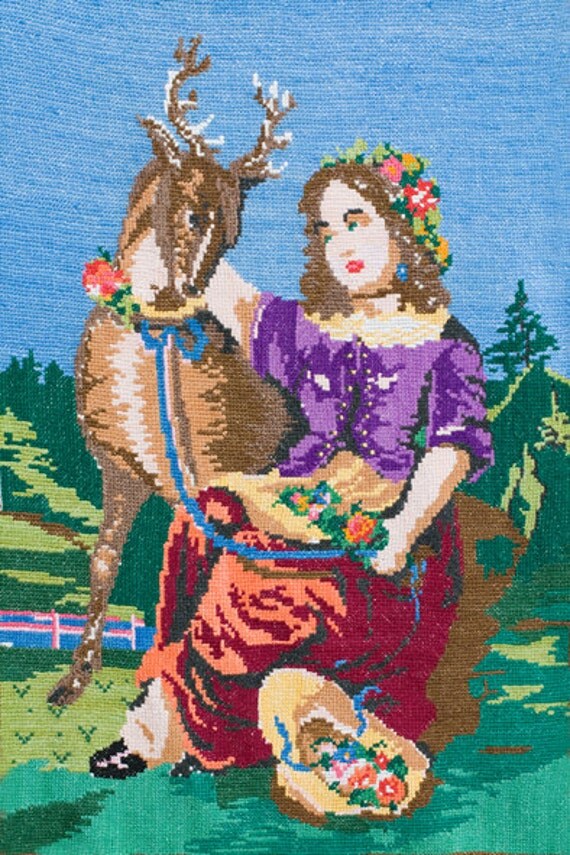 Vintage Handwork. Vintage Embroidery - Antique Needlecraft Vintage Handwork for Home Decor - Vintage Wall Decor - Vintage Embroidery - Antique Needlecraft - Vintage Decor