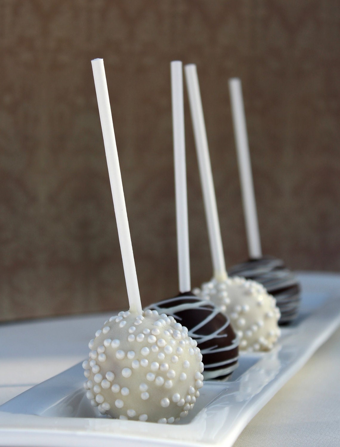 Black &amp; White Cake Pops by AlexandriaCakePopCo on Etsy