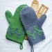 Handmade Felted Oven Mitt