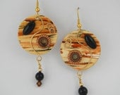 Serengeti Sunset Handpainted Earrings
