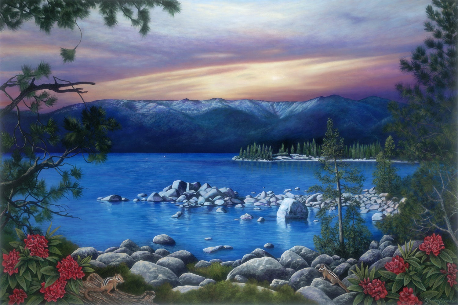 Lake Tahoe fine art giclee reproduction landscape