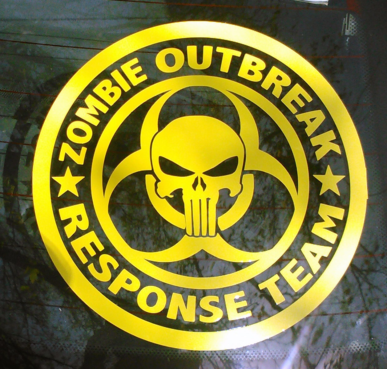 Zombie Outbreak Response Team Vinyl Decal Sticker by GaltGrafix