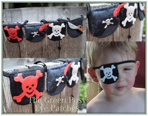 Items Similar To Bamboo Felt Pirate Eye Patch On Etsy 4282