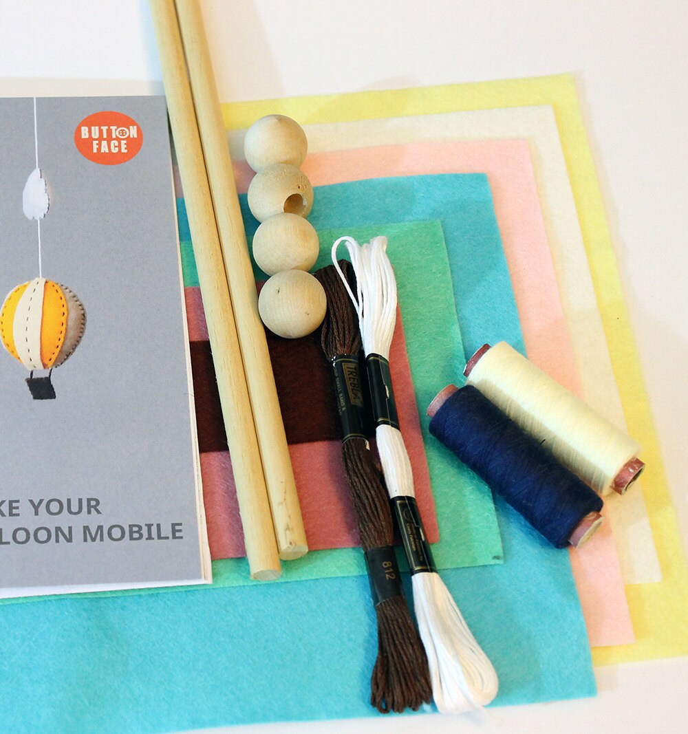 diy baby mobile kit make your own hot air balloon by ...