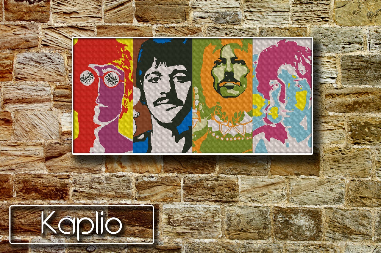 The BEATLES Cross Stitch Pattern PDF FILE