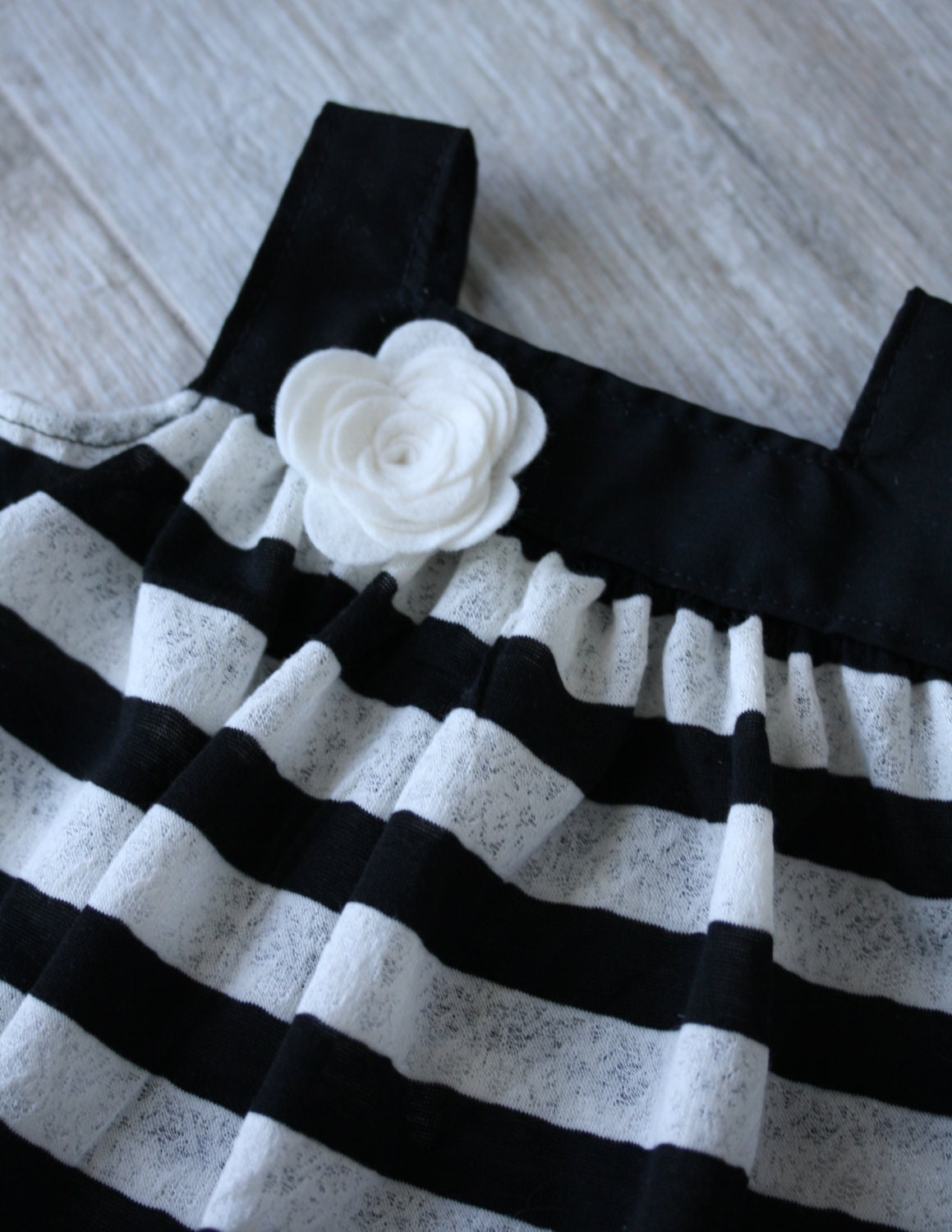 Baby Girl Dress Black White Stripes Sizes Newborn through