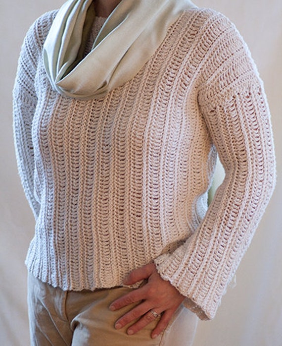 crochet long sleeve sweater