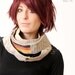 Womens Infinity scarf - Long linen Scarf - Repurposed real vintage French and German mail bags - Eco scarf