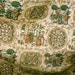 Early American Fabric Curtain Panel - Vintage 50s Cotton Cloth - Gardening Themed Print
