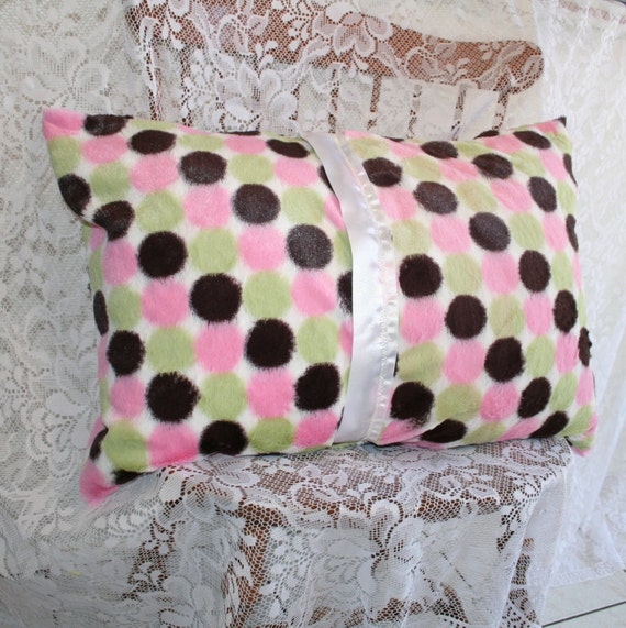 Minky pillow case 14x20 travel or toddler by yourloveyboutique