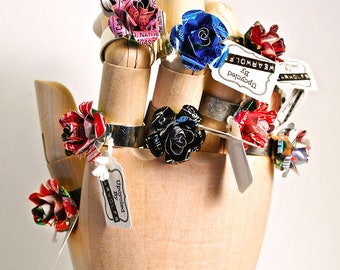 Recycled Jewelry Soda Can Rose Ring
