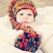 NEWBORN Photography Prop - Baby Knit Hat - Twin Prop - Elf