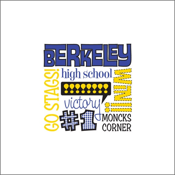12 x 12 giclee print for Berkeley High School in Moncks