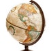 Vintage Replogle Globe- Brown, tan, old style map