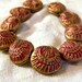 Handmade Red Poppy Bead