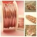 Spring SALE 26 gauge Rose Gold Colored Wire Long Coil 150 feet - Silvered Enameled Coated Copper Wire- 100% Guarantee