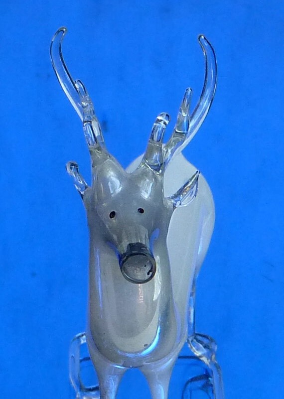 ice deer antique mercury glass reindeer christmas ornament ice deer antique mercury glass reindeer christmas ornament
