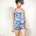 S A L E Bleach Out Galaxy Beach Romper (Xs)
