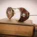 Vintage Steampunk Ford Motor Company Safety Glasses w/Leather Flaps