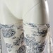 Stockings Tights Leggings Stay Ups Costume Burleque Cosplay Lolita Hand Dyed Floral Print- Unique Fashion - SPECIAL ETSY PRICE