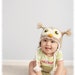 Crochet Tan Owl Hat (6 - 12 months)