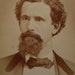 Cabinet Photo Handsome Man with Mustache and Beard Mine Worker at Pine Flat CA - Chas Wheeler - Out West