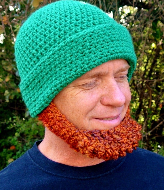 Crochet PATTERN Irish Beard Beanie REVERSIBLE Photo Tutorial