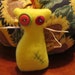 Walking Dead Inspired Zombie Cat Miniature Doll Plush - Perfect for your Dollhouse - Mini Kittie Whiskers