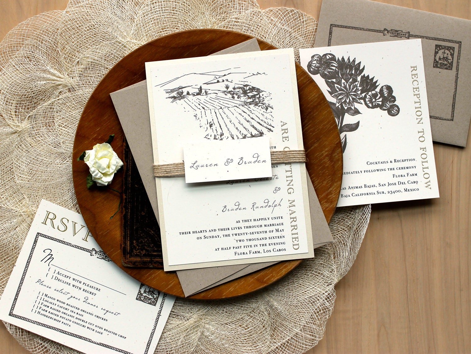 rustic burlap wedding invitations as seen in the meryl rustic burlap wedding invitations as seen in the meryl, Wedding invitations