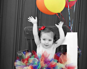 True Rainbow Tutu, Rainbow tutu, 1st Birthday Tutu, Newborn Tutu, Baby Tutu, Baby Girl 1st Birthday Outfit, Tutus for Children, 1st Birthday