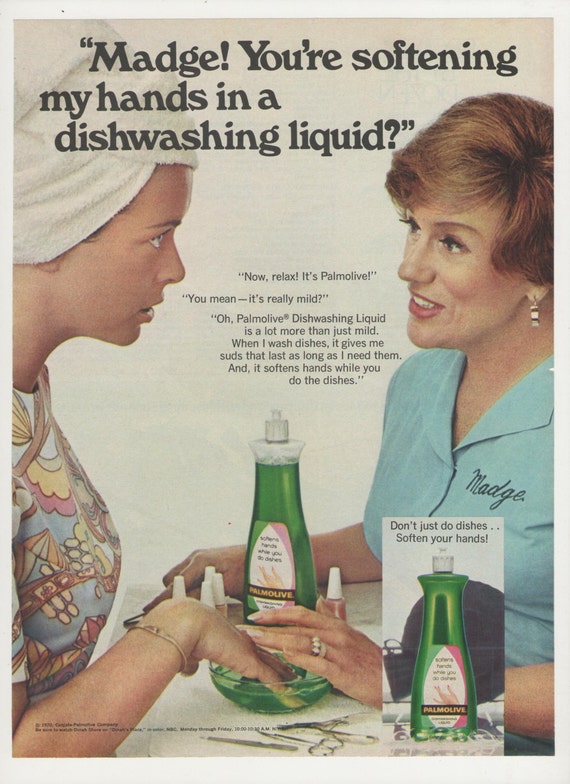 1971 Palmolive with Madge Advertisement