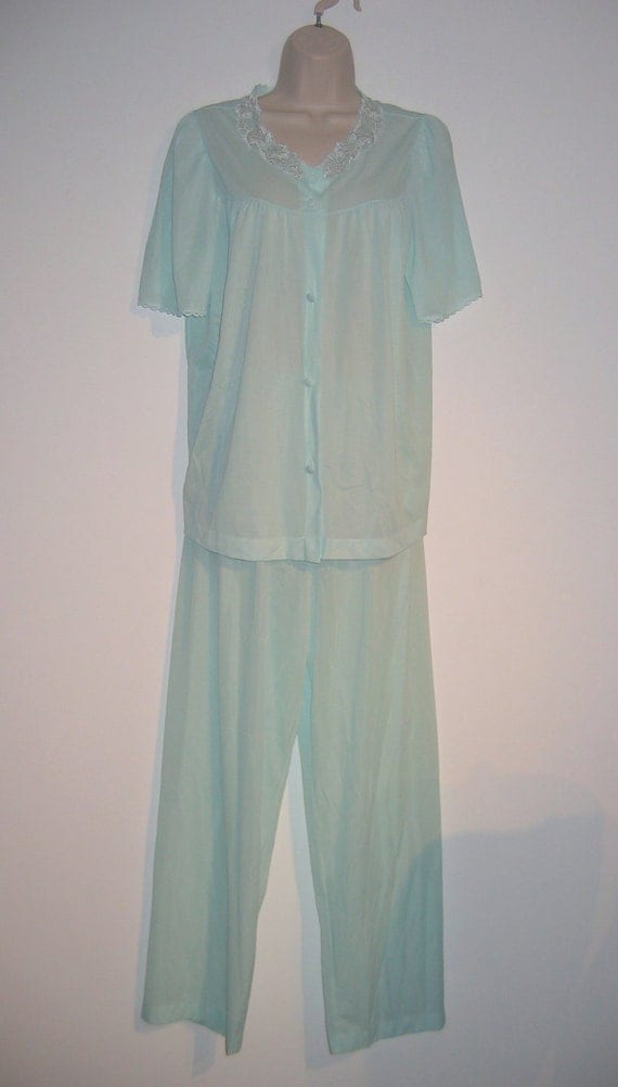 New Old Stock All Nylon Pajamas. 1960's Vintage Lorraine.